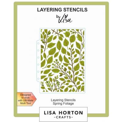 Lisa Horton Crafts Layering Stencils - Spring Foliage